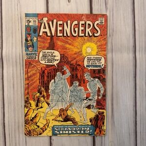 Avengers #85 1971 • 1st Squadron Supreme • Hyperion • Marvel Bronze Age Raw